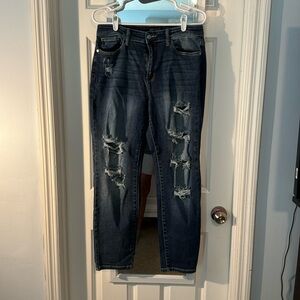 Judy Blue boyfriend fit distressed size 9 NWOT